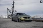 BMW M4 Coupe Matte Gold on Zito Wheels 2016 года
